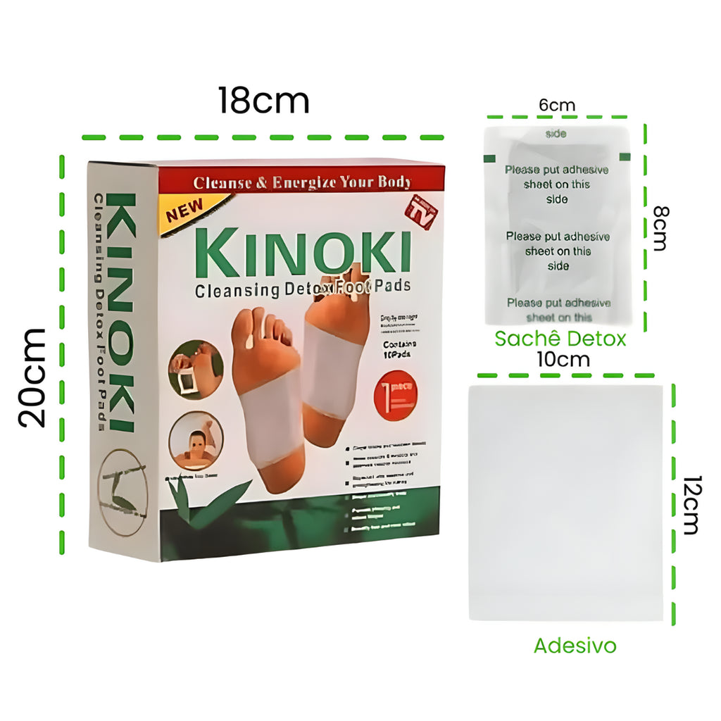 Caixa de adesivo DETOX FLOWAH™ c/ 30 unidades – DESINTOXICAÇÃO PELOS PÉS