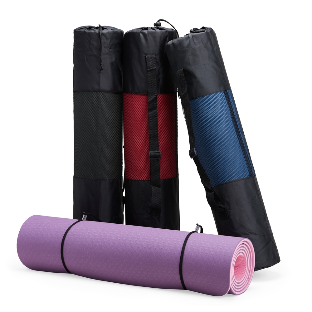 Tapete Yoga TPE Ecológico Antiderrapante Dupla Face Com Bolsa