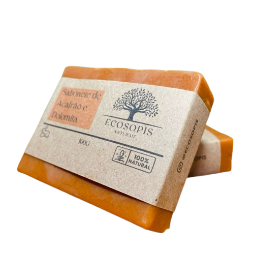 Sabonete Clareador - Açafrão e Dolomita  - Dermocosmética vegana