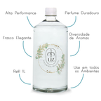 Refil Água Perfumada de Ambiente 1L Roupas Tecidos Cortinas Aromas Aromatizadores De Ambiente Home Spray água de passar